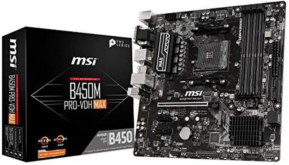Placa mãe MSI B450M PRO-VDH MAX AM4 911-7A38-063