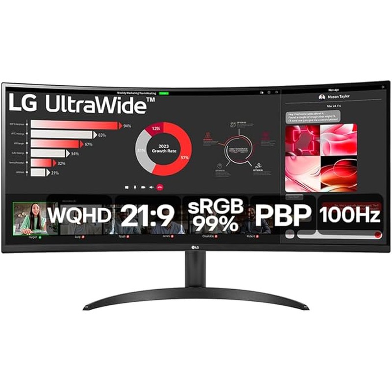 LG UltraWide Curvo 34” 34WR50QC-B